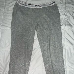 Grey Calvin Klein Joggers (SIZE LARGE)